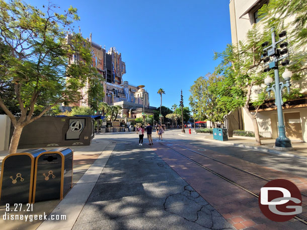 Looking back toward the Campus