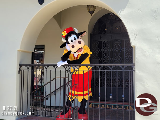 Clarabell Cow on Buena Vista Street