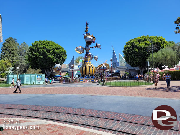 No real visible progress on Tomorrowland entrance since my last visit.