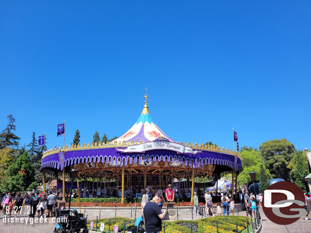 The renovation work on the carousel also was completed since my last visit.