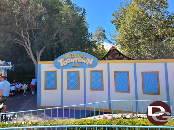 Both the train and Toontown are accessible.  Just a bit of a challenge.