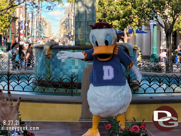 Donald was out in Carthay Circle