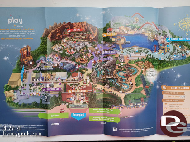 The inside of the DCA map.