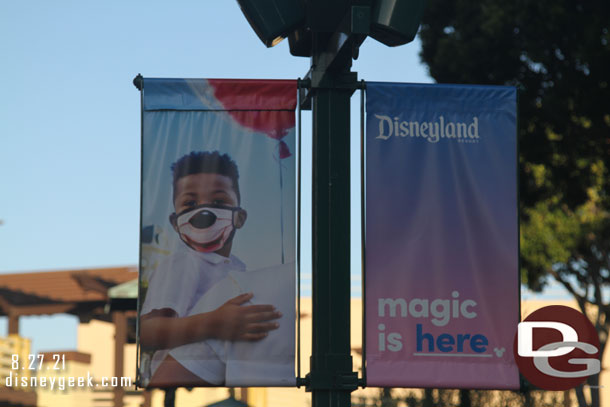 One of the banner designs in Downtown Disney