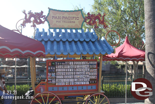 The pin traders cart received a new name during the closure.