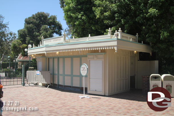 The newsstand is closed for renovation.