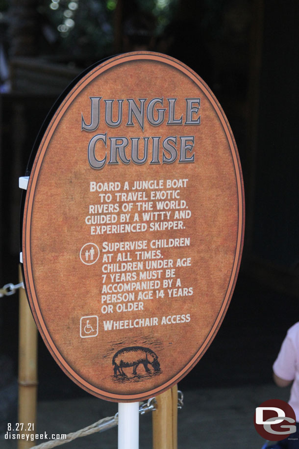 The Jungle Cruise recently reopened with some modifications. 