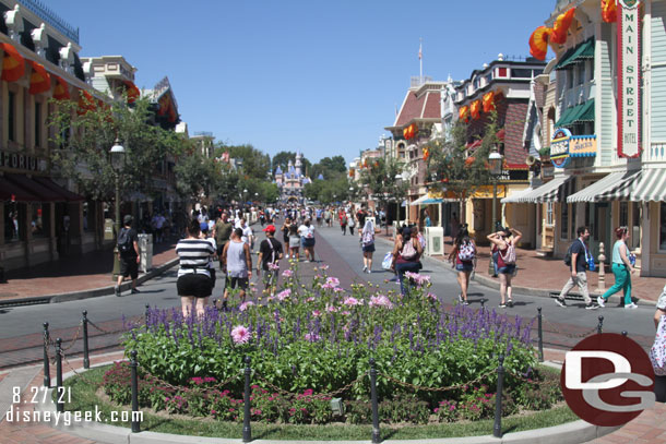 Main Street USA at 2:06pm