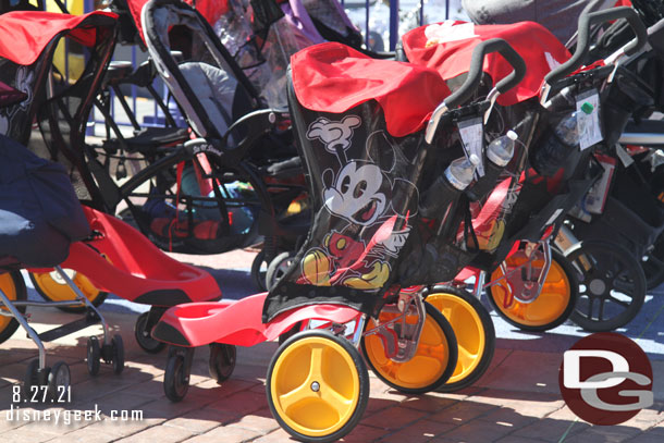 The current rental strollers featuring Mickey and Minnie on them.