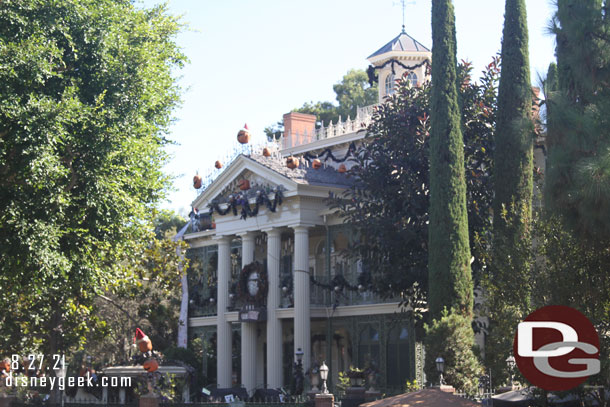 The Haunted Mansion is closed for its annual transformation.