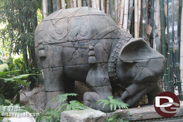 A new elephant statue