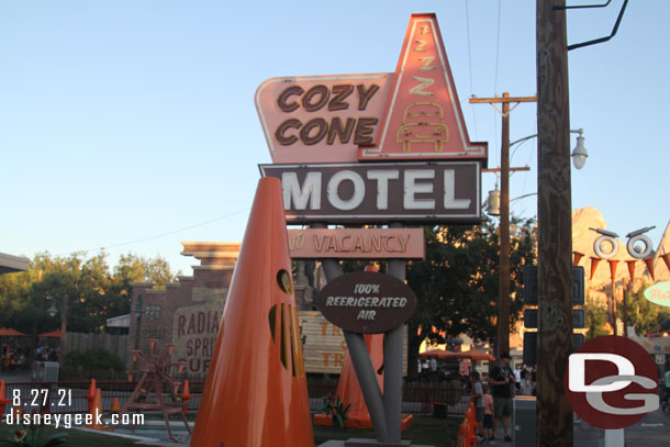 Cozy Cone is partially decorated for Halloween