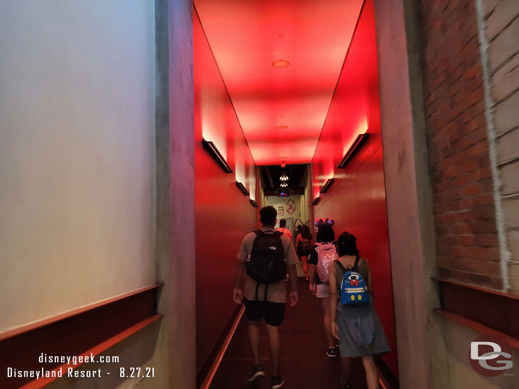 The exit walkway.