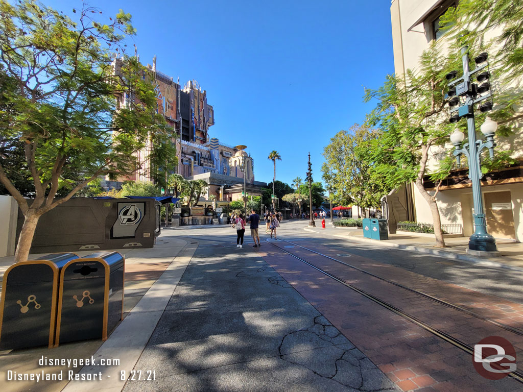 Looking back toward the Campus