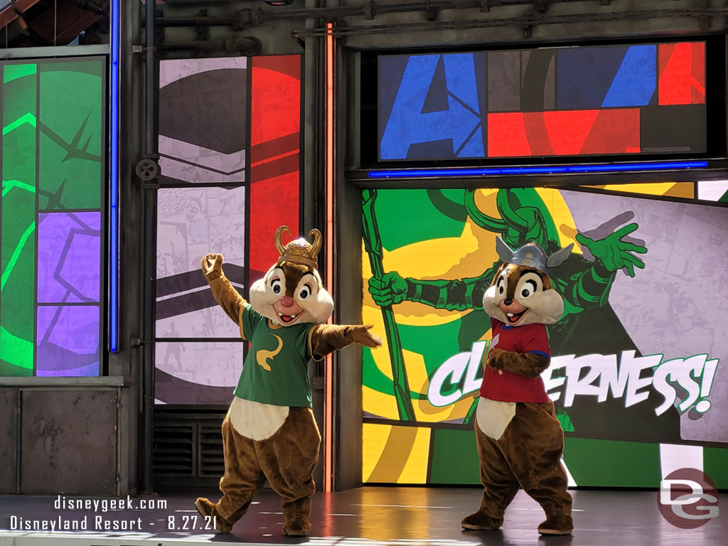 Chip and Dale dressed as Thor & Loki