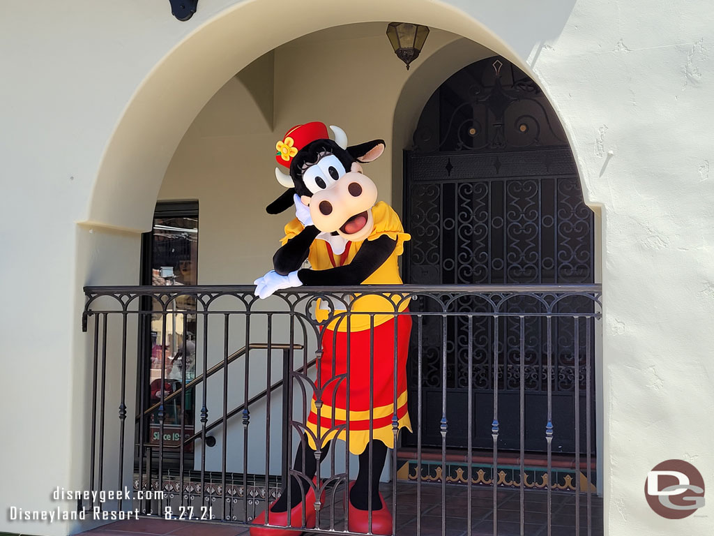 Clarabell Cow on Buena Vista Street