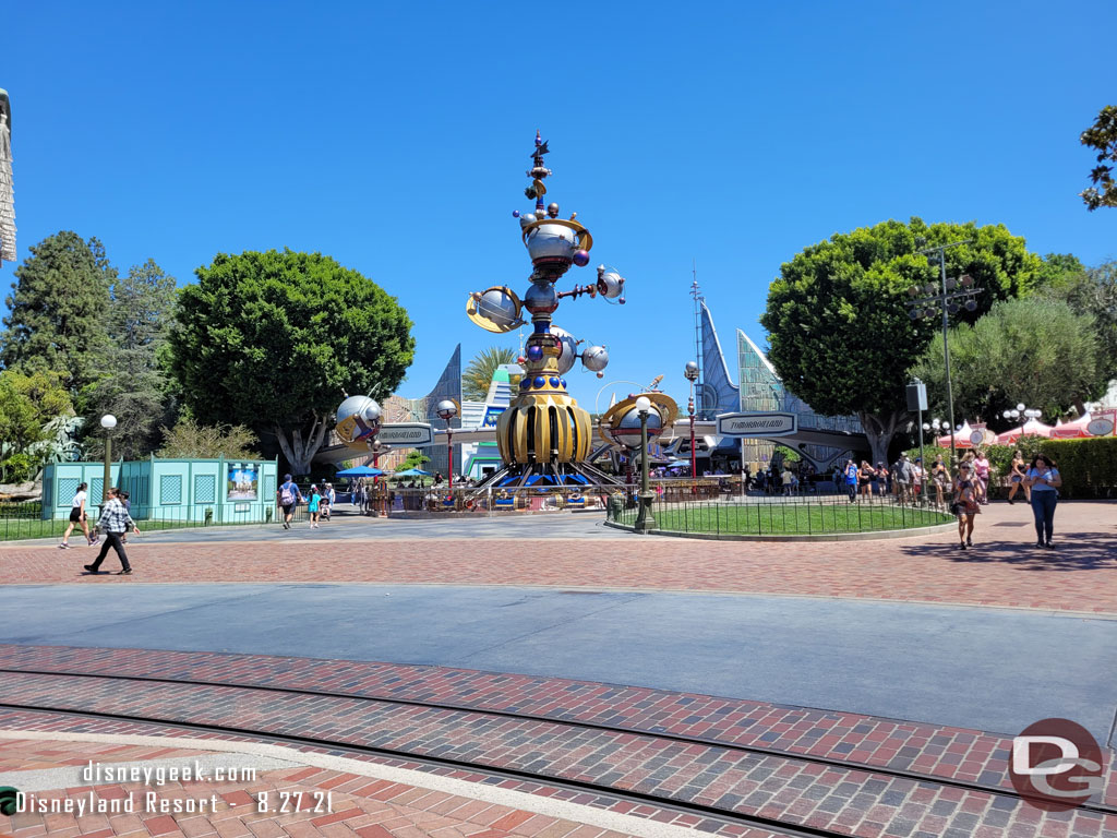 No real visible progress on Tomorrowland entrance since my last visit.