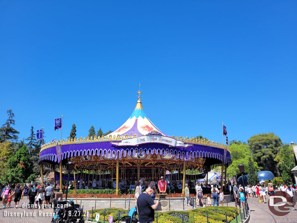 The renovation work on the carousel also was completed since my last visit.