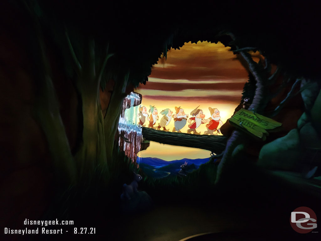 The attraction was updated in much the same was as Alice in Wonderland. With new effects and projects.  They also slowed it down a bit and changed the ending scenes.