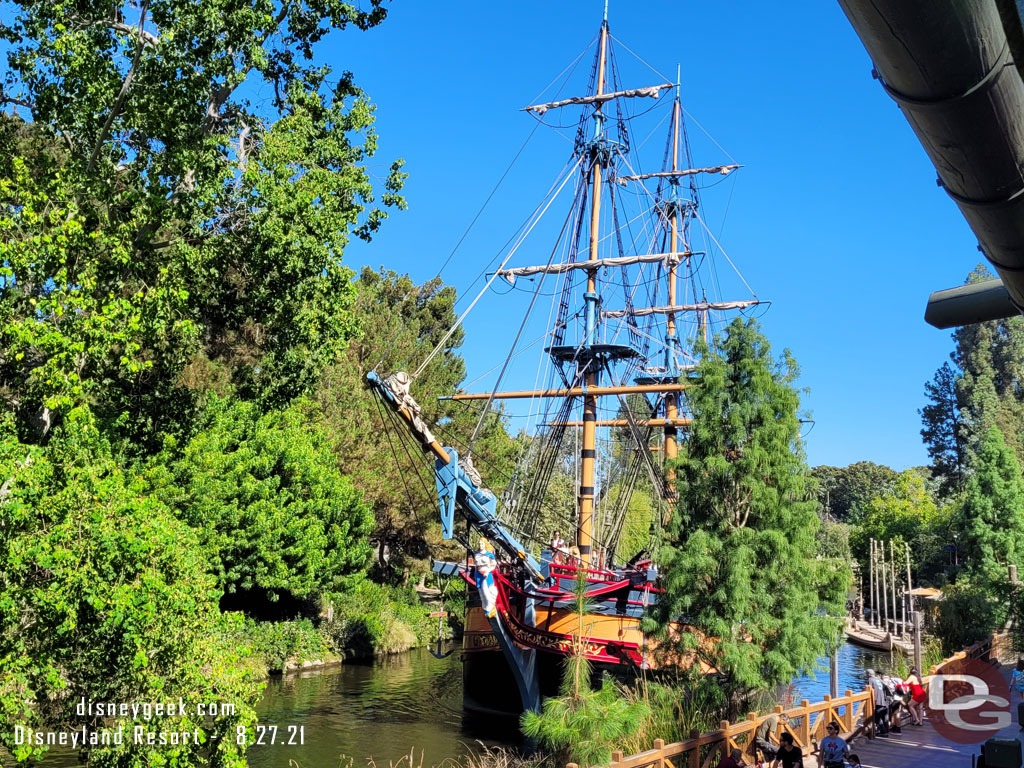 The Sailing Ship Columbia passing by.