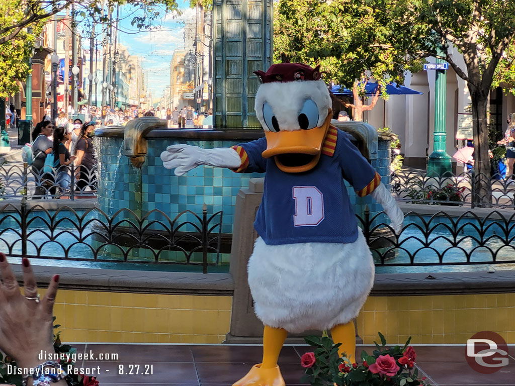 Donald was out in Carthay Circle