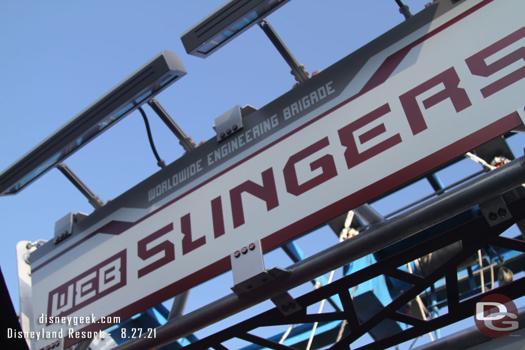 Entering the main queue area for WEB Slingers.