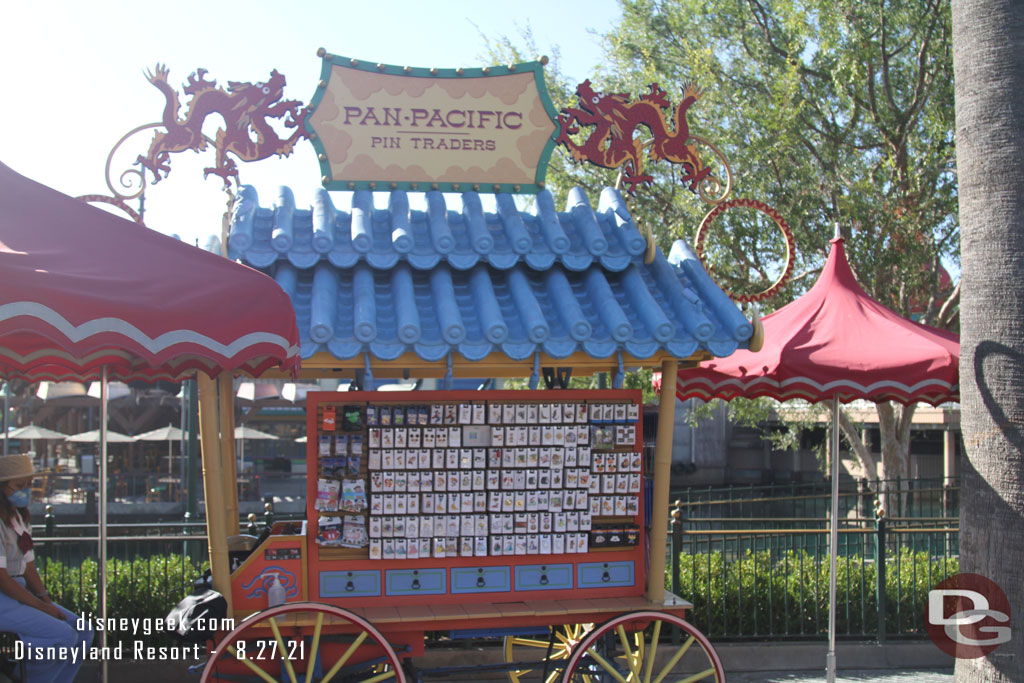 The pin traders cart received a new name during the closure.