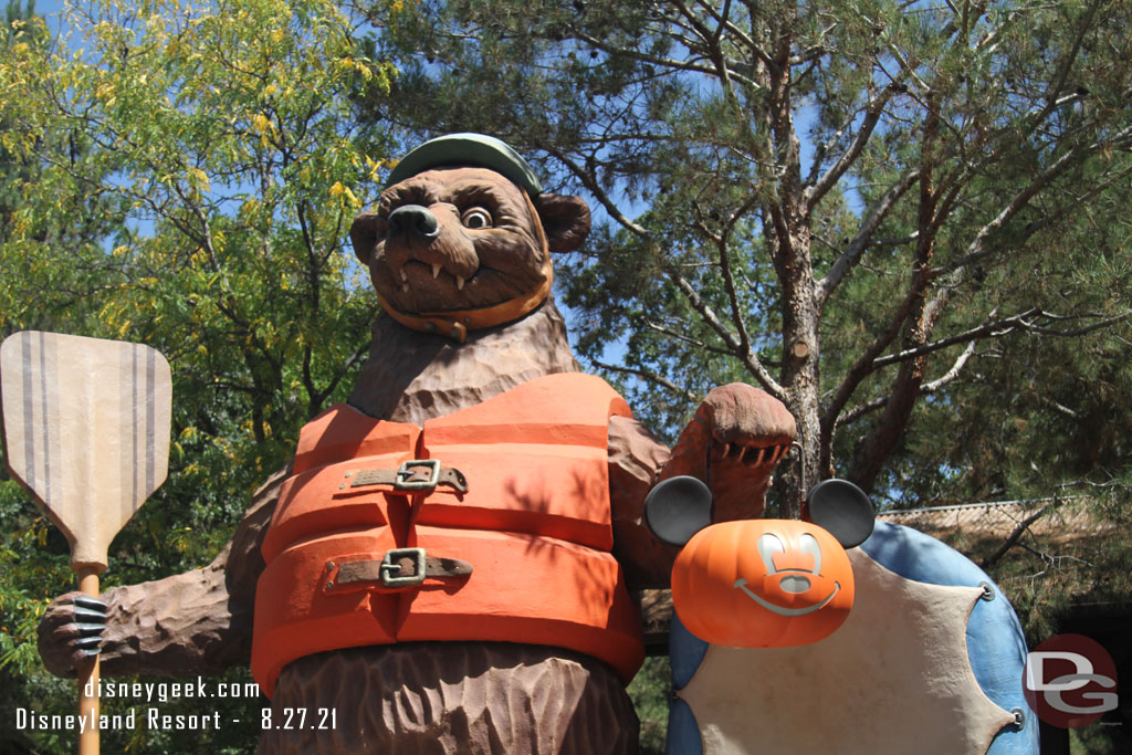 The bear is ready for Halloween.