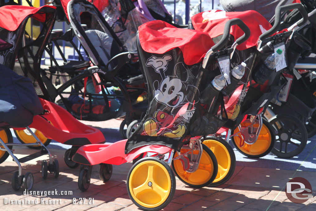 The current rental strollers featuring Mickey and Minnie on them.