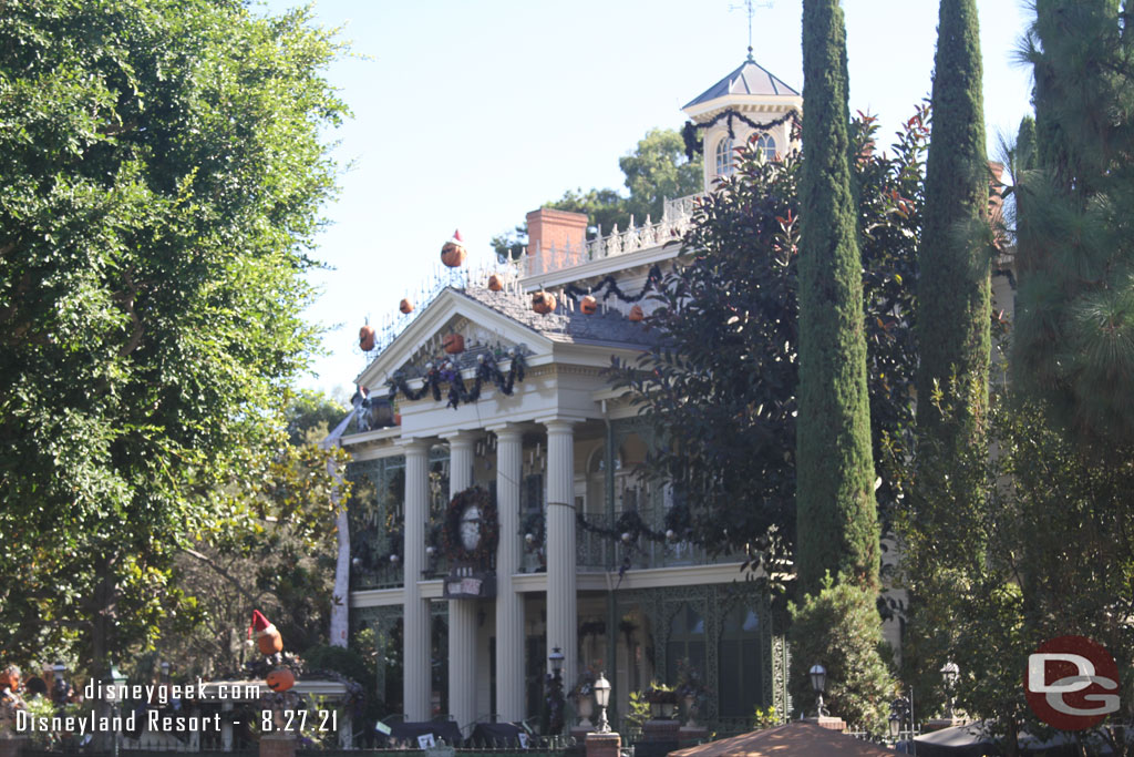 The Haunted Mansion is closed for its annual transformation.