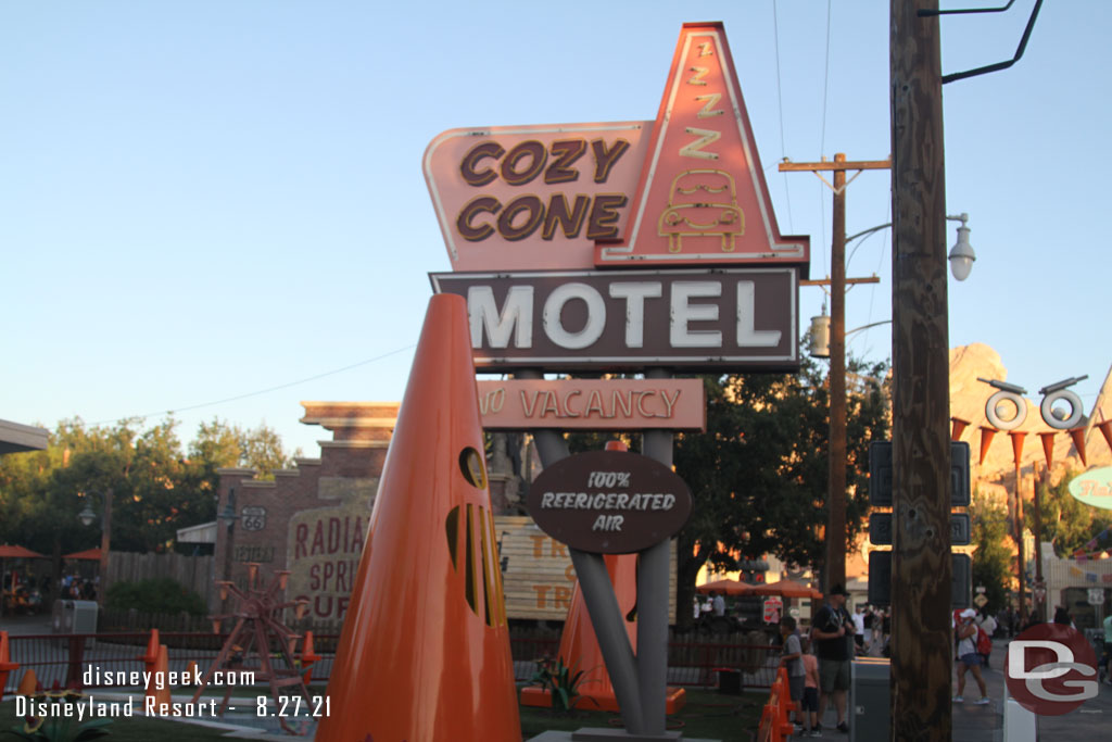 Cozy Cone is partially decorated for Halloween