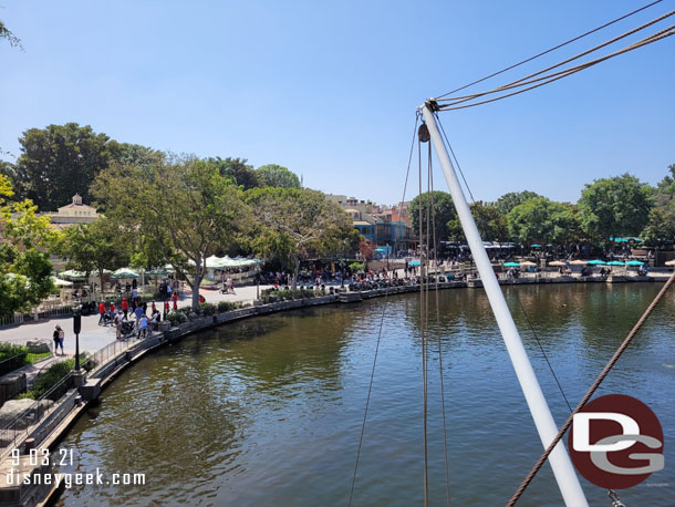 The Mark Twain was boarding so hopped on board for a cruise around the Rivers of America.