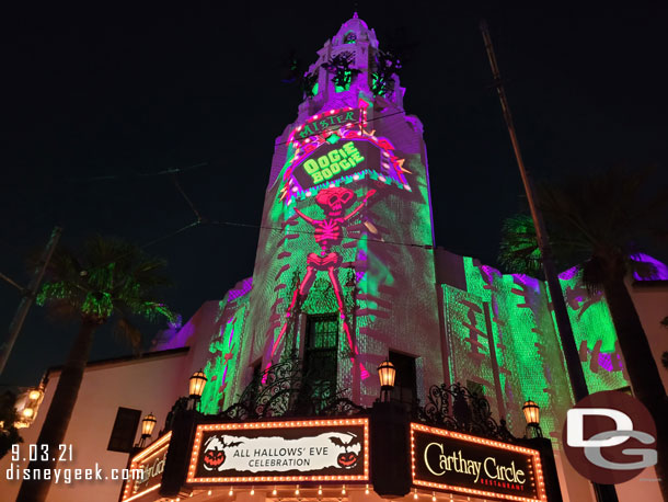 Carthay Circle theater projections