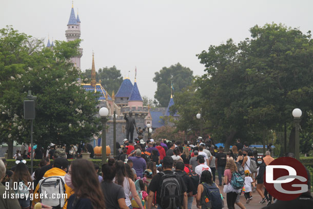 Guests have been set free and crowds are moving quickly into the park.