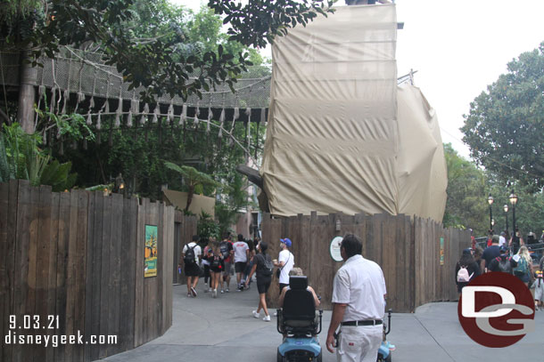 Tarzan's Treehouse is closed for renovation.