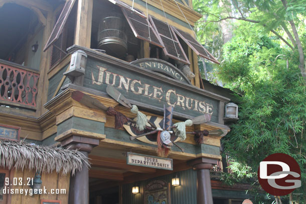 Next up the Jungle Cruise