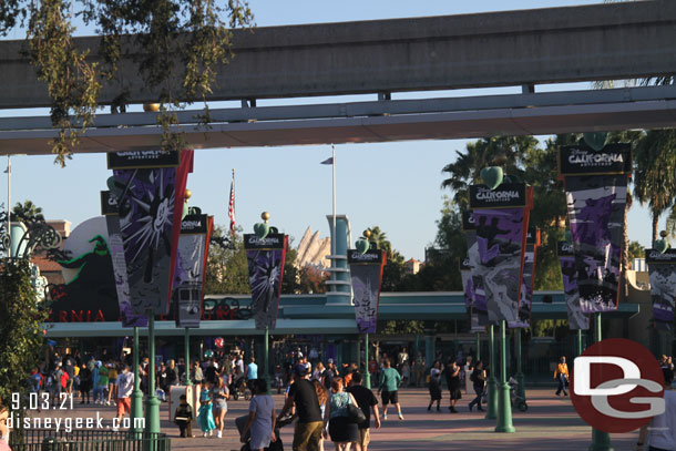 The Esplanade features Halloween banners