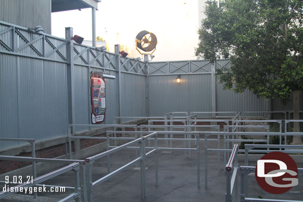 The extended queue was not in use.  This looks like it would not be that pleasant mid day.