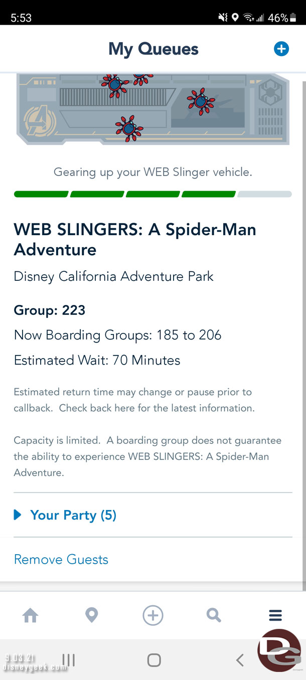 Checking WEB Slingers.. still a ways to go before my group.