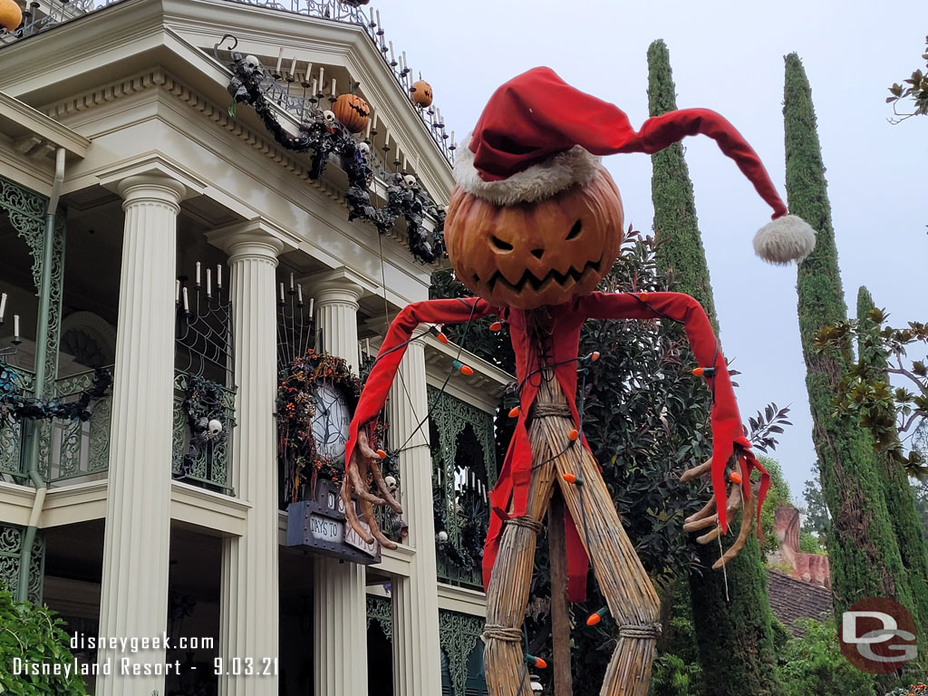 Today is the first day for the Haunted Mansion Holiday this season. This is the 20th anniversary for the overlay.