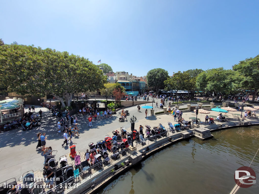 New Orleans Square from the Mark Twain as we cruised by.