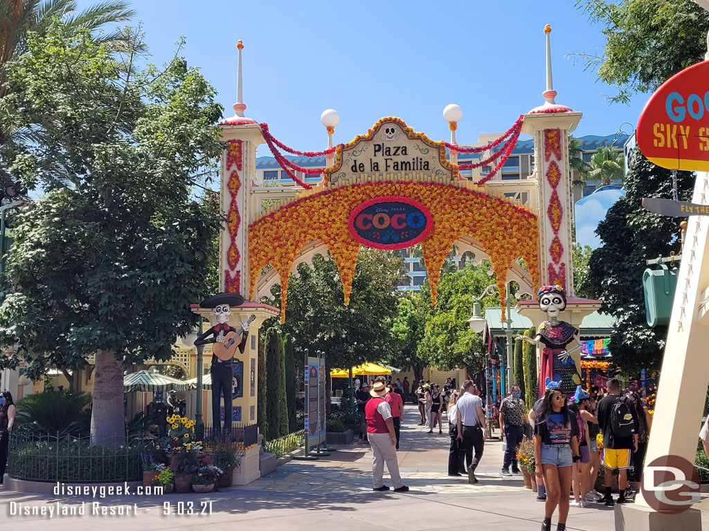 The Musical Celebration of Coco returned to Disney California Adventure. There were no posted show time on Friday.  