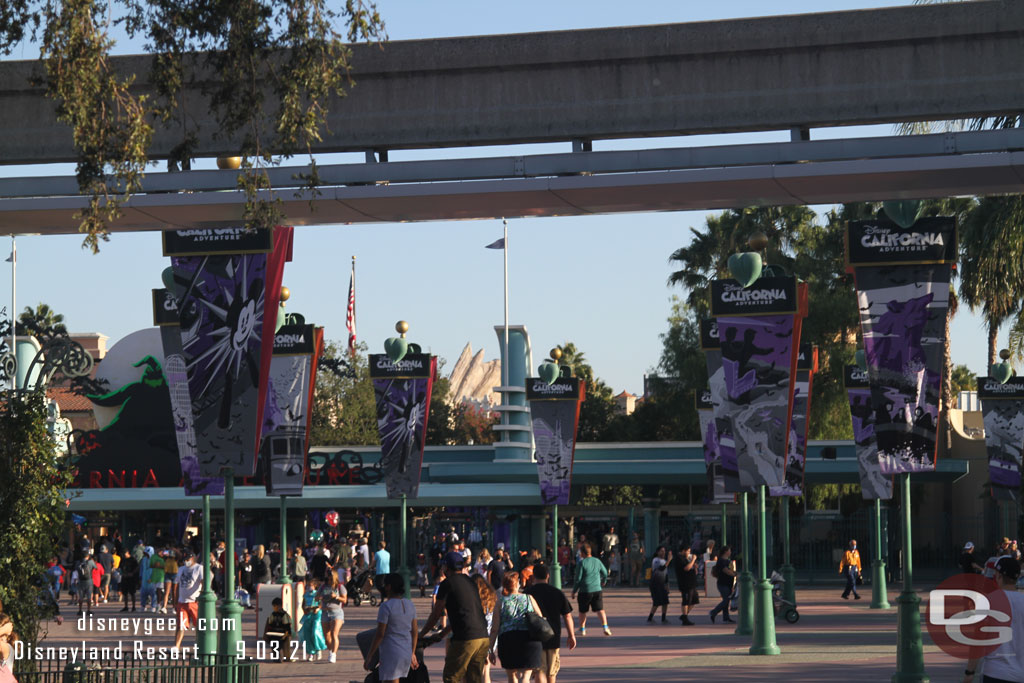 The Esplanade features Halloween banners