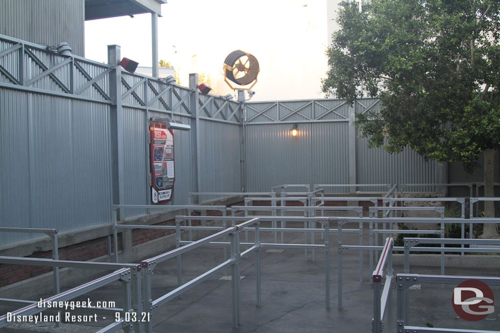 The extended queue was not in use.  This looks like it would not be that pleasant mid day.