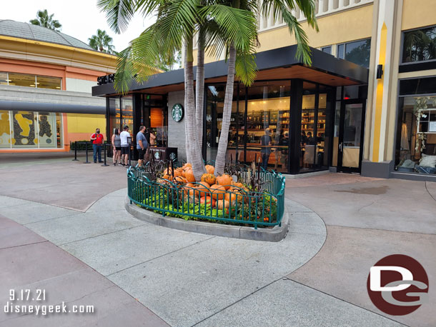 Regular pumpkins are throughout Downtown Disney as HalloweenTime decorations.