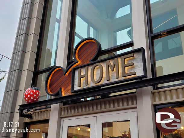 Minnie Mouse pumpkin at the Disney Home store