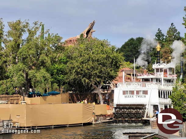 Pelican's Landing work, also the Mark Twain was steamed up and being tested.