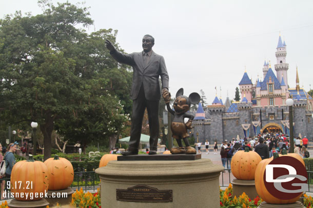 We watched the crowds rush into the park then walked behind them in the calm after the storm.