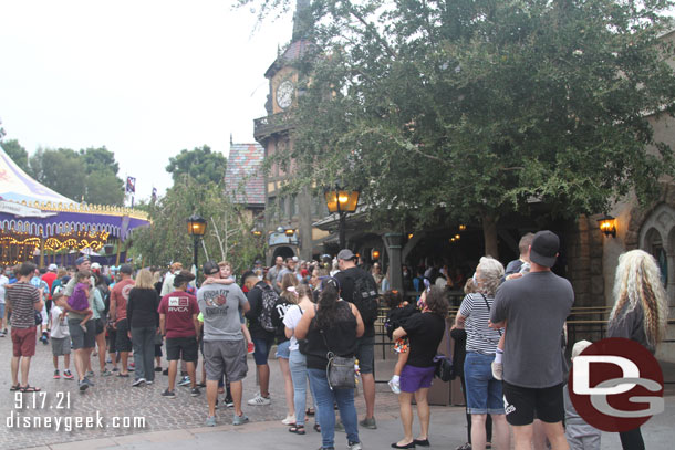 As usual most of the guests rushed to get in line for Peter Pan.