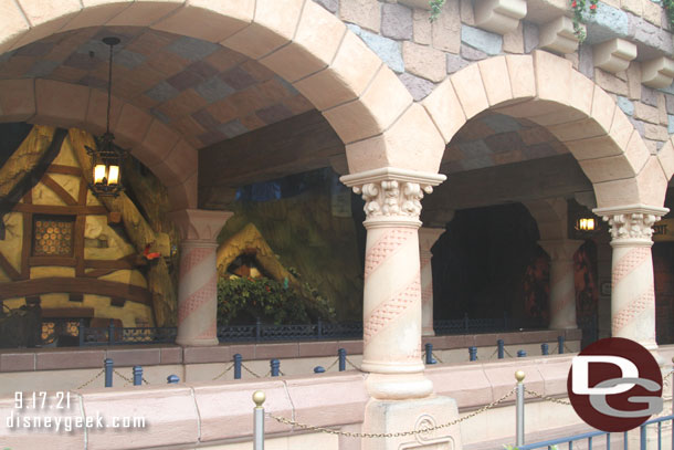 We were thinking Snow White's Enchanted Wish, but it was not open yet.  Nor was Casey Jr or Mr. Toad.